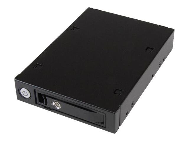 StarTech.com Mobile Rack Backplane for 2.5\" SATA/SAS Drive - Supports 5mm-15 mm SSDs/HDDs - Hot Swap Vented Metal Enclosure (SATSASBP125) - Storage drive cage - 2.5\" - black, silver - for P/N: SATSASBP425