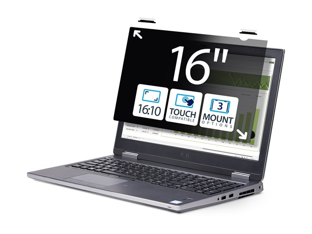 StarTech.com 16-inch 16:10 Touch Privacy Screen, Anti-Glare Privacy Filter, Laptop Monitor Screen Protector with +/- 30 Deg. View Angle, Flip-Up - 51% Blue Light Reduction (16LT6-PRIVACY-SCREEN) - Notebook privacy filter - adhesive, hinge tabs, flip