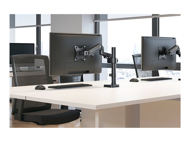Neomounts DS70-750BL1 - Mounting kit (desk mount) - full-motion adjustable arm - for LCD display - black - screen size: 17\"-27\" - clamp mountable, grommet