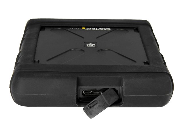 StarTech.com USB 3.0 to 2.5\" SATA SSD/HDD Enclosure - UASP Enhanced External Hard Drive Enclosure - MIL-STD-810G Rated Case (S251BRU33) - Storage enclosure - 2.5\" - SATA 6Gb/s - SATA 6Gb/s, USB 3.0 - black - for P/N: HB30C1A1CPD, HB30C3AGEPD, HB30C3APDW, HB30C4AB, HB30C4ABW, HB30C4AFPD, HB30C4AFS