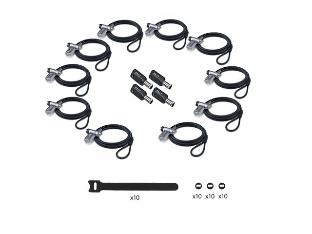 10-Pack 3-in-1 Dual-Access Laptop Lock