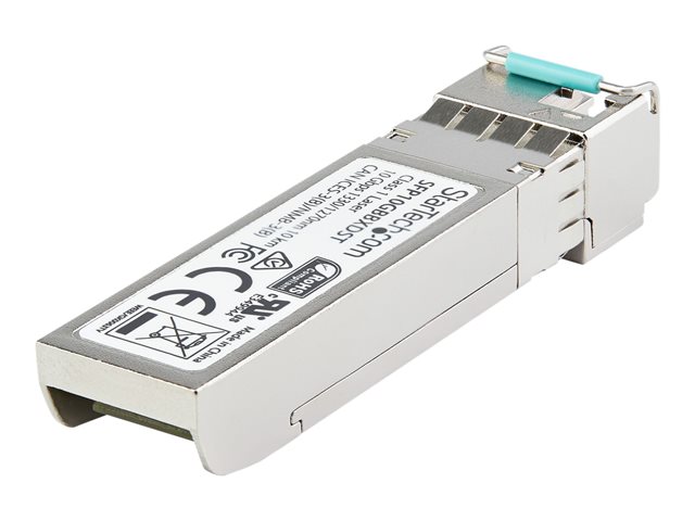 StarTech.com Dell EMC SFP-10G-BX10-D Compatible SFP+ Module, 10GBASE-BX-D, 10 Gigabit Ethernet Bi-Directional (BiDi) Fiber Single Strand SFP+, LC 10km, Mini GBIC Transceiver SFP+ Module - Lifetime Warranty (SFP10GBX10DS) - SFP+ transceiver module (equivalent to: Dell EMC SFP-10G-BX10-D) - 10 GigE - 10GBase-BX10-D - LC single-mode - up to 10 km - 1270 nm / 1330 nm