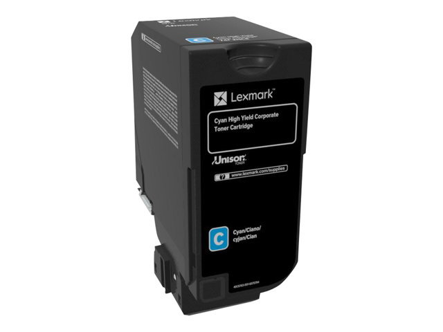 Lexmark - High Yield - cyan - original - toner cartridge LCCP, Lexmark Corporate - for Lexmark CS725de, CS725dte