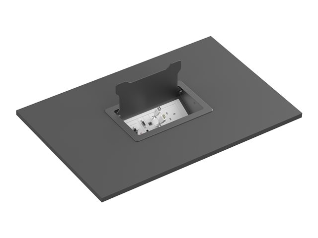 VISION Techconnect Modular AV Faceplate - LIFETIME WARRANTY - Table surround - table-mounted frame which accommodates 9 x modules - no modules included - 295 x 185 x 89 mm / 11.6 x 7.3 x 3.5\" - cutout 255 x 145 mm / 10.0 x 5.7\" - matt black