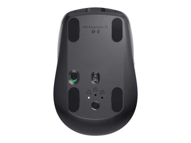 Logitech MX Anywhere 3S - Mouse - optical - 6 buttons - wireless - Bluetooth - graphite