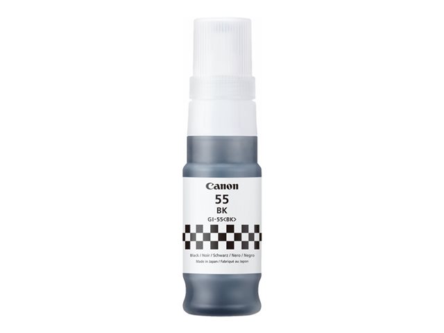 Canon GI 55 BK - 70 ml - black - original - hanging box - ink refill - for MAXIFY GX1050, GX2050