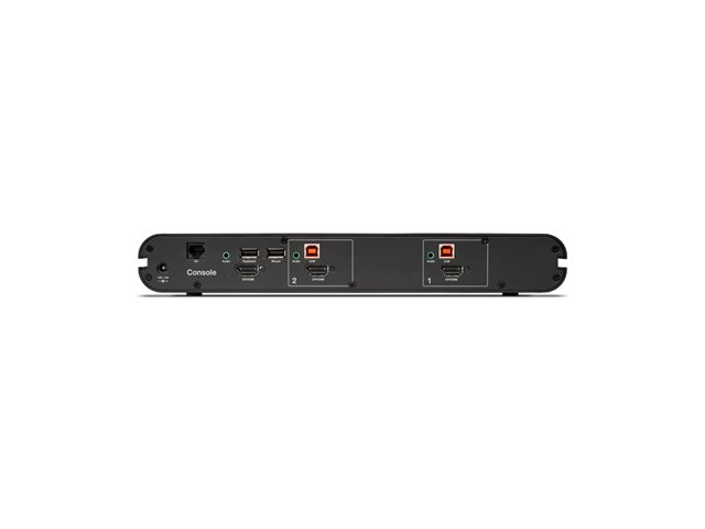 Belkin Universal Secure Single-Head - 2nd Generation - KVM / audio switch - 2 x KVM / audio - 1 local user - desktop - TAA Compliant