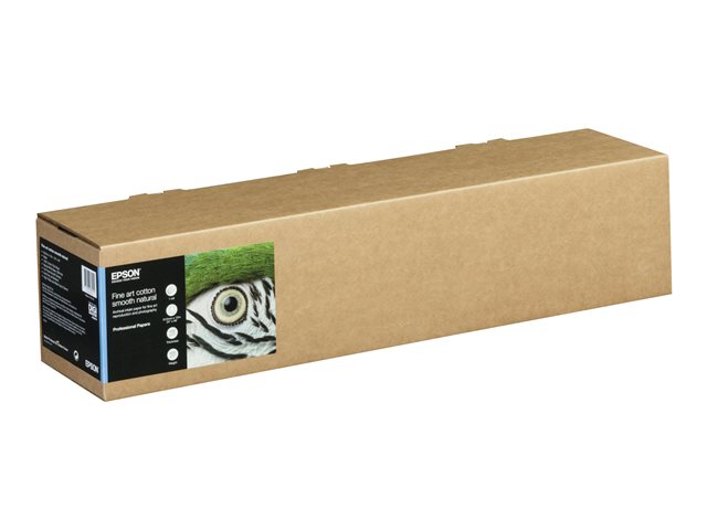 Epson Fine Art - Cotton - smooth matte - 490 micron - natural - Roll (61 cm x 15 m) - 300 g/m² - 1 roll(s) rag paper - for SureColor SC-P20000, SC-P6000, SC-P7000, SC-P7000V, SC-P8000, SC-P9000, SC-P9000V