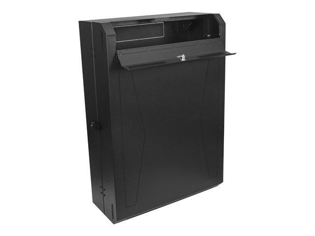 StarTech.com 6U Wall Mount Network Cabinet - Vertical Wall Mount Patch Panel Rack - 30\" Server Room Cabinet (RK630WALVS) - Rack enclosure cabinet - wall mountable - black - 6U