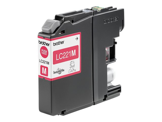 Brother LC221M - Magenta - original - ink cartridge - for Brother DCP-J562DW, MFC-J480DW, MFC-J680DW, MFC-J880DW