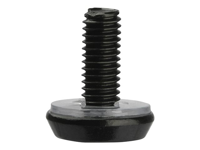 StarTech.com 50 Pack 10-32 Server Rack Cage Nuts and Screws with Washers, Rack Mount Hardware Kit, Network/IT Equipment Cabinet Clip/Captive Nuts & Bolts for Square Rack Holes, Black, TAA - 50-Pk 10-32 Cage Nuts (CABSCREW1032) - Rack screws and nuts
