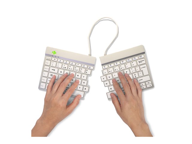 ErgonomicKB Split QWERTY(PT) Bluet white
