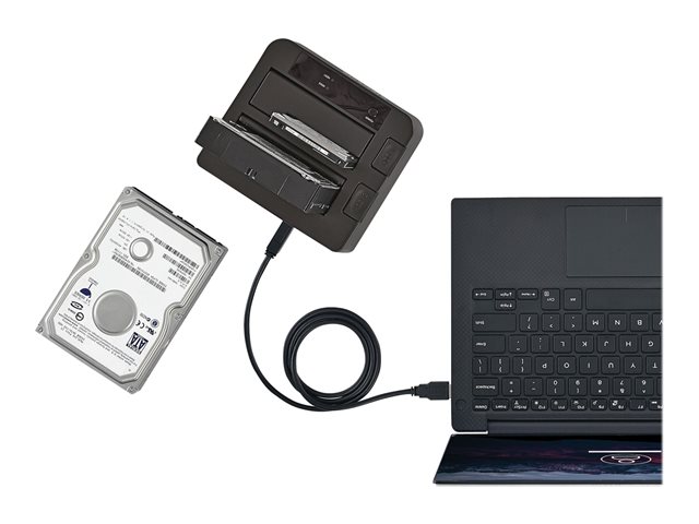 StarTech.com Dual-Bay USB 3.1 to SATA Hard Drive Docking Station, USB 3.1 (10 Gbps) Hard Drive Dock, External 2.53.5 SATA IIIIII, SSDHDD Docking Station, Hot-Swap Hard Drive Bay - Top-Loading - Storage controller - 2.5\", 3.5\" - USB 3.1 (Gen 2) - black