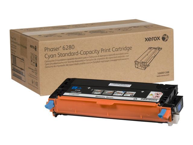 Xerox Phaser 6280 - Cyan - original - toner cartridge - for Phaser 6280/YN, 6280DN, 6280N