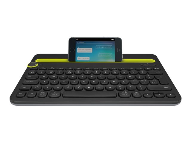 Logitech Multi-Device K480 - Keyboard - Bluetooth - French - black