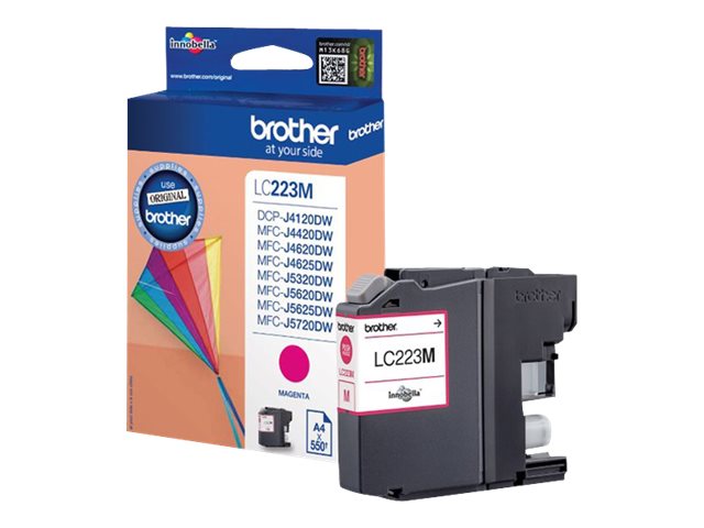 Brother LC223M - Magenta - original - ink cartridge - for Brother DCP-J4120, J562, MFC-J4625, J480, J5320, J680, J880, Business Smart MFC-J4420