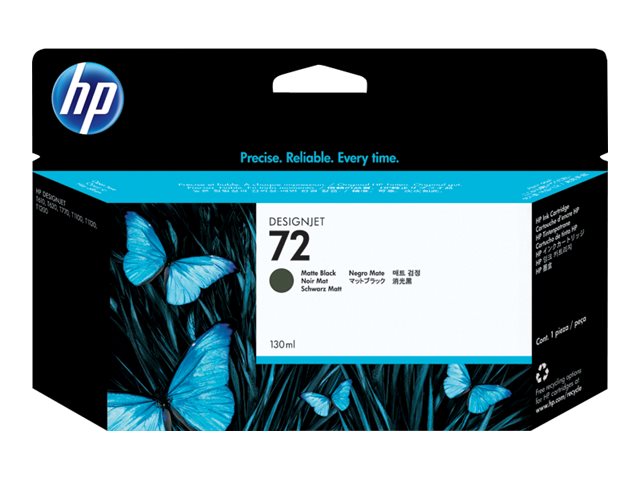 HP 72 - 130 ml - matte black - original - ink cartridge - for DesignJet T1100, T1100ps, T1200, T1200ps, T1300, T610, T620, T770, T790