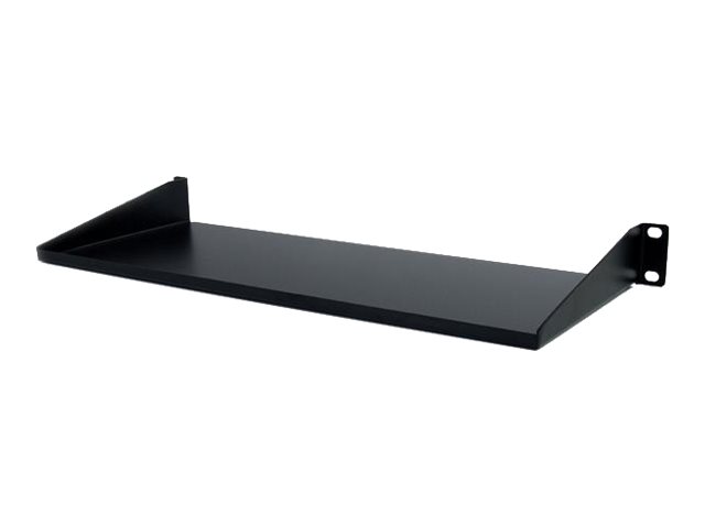StarTech.com 1U Server Rack Cabinet Shelf, 7in Deep Fixed Cantilever Tray, Rackmount Shelf for 19\" AV/Data/Network Equipment Enclosure with Cage Nuts & Screws, 33lbs Weight Capacity - 1U Rack Shelf 7\" Deep (CABSHELF1U) - Rack shelf - black - 1U - 19\" - for P/N: RK12OD2, RK2537BKM, RK3236BKF, RK4236BKB, RK4242BK24, RK4242BK30, RKQMCAB12V2