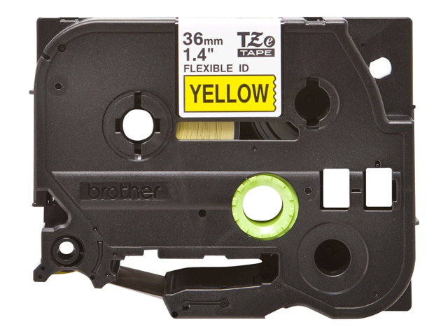 P-Touch TZE-FX661 black on yellow 36mm