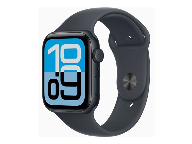 Apple Watch SE 3 GPS 44mm Midnight Aluminium Case with Midnight Sport Band - M/L