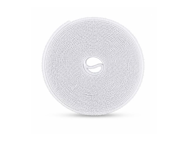 4-pack 4.6m Hook and Loop Roll white