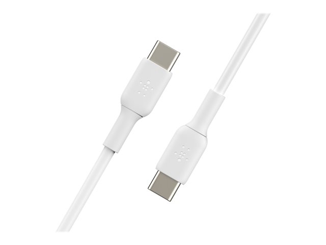 Belkin BoostCharge - USB cable - 24 pin USB-C (M) to 24 pin USB-C (M) - 1 m - white