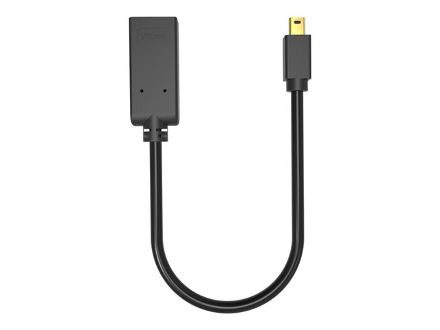 VISION Professional installation-grade Mini DisplayPort to HDMI adaptor - LIFETIME WARRANTY - 4K 60Hz - gold connectors - HDMI 2.0 - does not convert HDMI to DP - mDP (M) to HDMI (F) - ATI eyefinity multi-screen display - overall length 225 mm -  outer 5.5 mm - 30 AWG - black