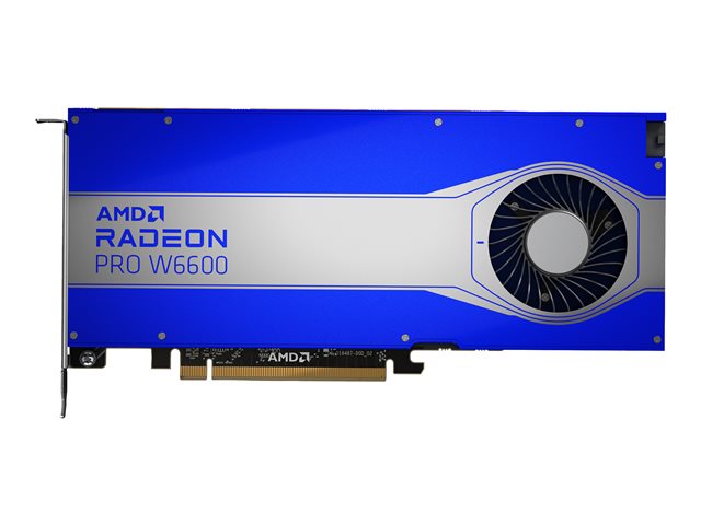 AMD Radeon Pro W6600 - Graphics card - Radeon Pro W660 - 8 GB GDDR6 - 4 x DisplayPort - for Workstation Z2 G8, Z4 G5, Z6 G5, Z8 G5