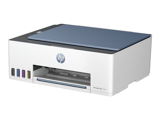 HP Smart Tank 5106 All-in-One - Multifunction printer - colour - ink-jet - refillable - Legal (216 x 356 mm) (original) - A4/Legal (media) - up to 10 ppm (copying) - up to 12 ppm (printing) - 100 sheets - USB 2.0, Wi-Fi(n), Bluetooth