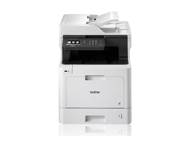 Brother DCP-L8410CDW - Multifunction printer - colour - laser - 215.9 x 355.6 mm (original) - A4/Legal (media) - up to 31 ppm (printing) - 300 sheets - USB 2.0, Gigabit LAN, Wi-Fi(n), USB host