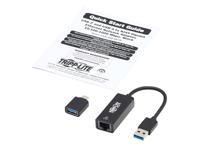 Eaton Tripp Lite USB-C USB-A to RJ45 Gi