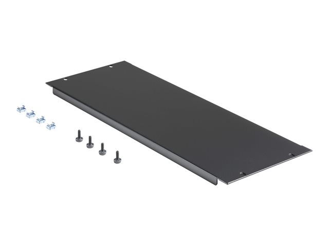 StarTech.com 4U Blank Panel for 19 inch Rack, Rack Mount Blanking Panel for Server/Network Racks & Cabinets, 4RU Rackmount Filler Panel/Spacer/Plates, Solid Panel, Cold-Rolled Steel, Black - 4U Blanking Panel (RKPNL4U) - Rack blanking panel - black - 4U - 19\"