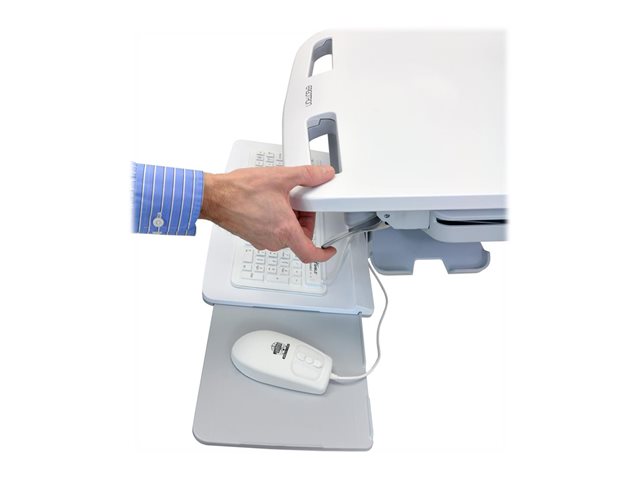 Ergotron StyleView Cart with LCD Pivot, SLA Powered, 2 Drawers - Cart - for LCD display / PC equipment - lockable - medical - aluminium, zinc-plated steel, high-grade plastic - screen size: up to 24\" - 66 Ah - Lead Acid - TAA Compliant