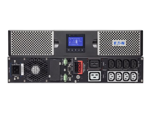 Eaton 9PX 2200i RT2U - UPS (rack-mountable / external) - AC 200/208/220/230/240 V - 2200 Watt - 2200 VA - 1-phase - RS-232, USB - output connectors: 10 - PFC - 2U