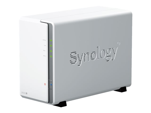 Synology Disk Station DS223J - NAS server - SATA 6Gb/s - RAID RAID 0, 1, JBOD - RAM 1 GB - Gigabit Ethernet - iSCSI support