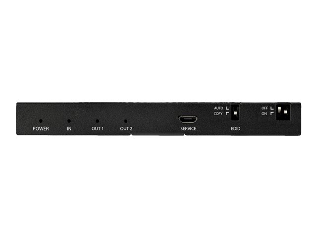 StarTech.com 2-Port HDMI Splitter (1x2), 4K 60Hz UHD HDMI 2.0 Audio Video Splitter w/ Scaler & Audio Extractor (3.5mm/SPDIF), Dual HDMI Splitter (1-In 2-Out), EDID Copy, TV/Projector - Supports HDCP 2.2 (ST122HD20S) - Video/audio splitter - 2 x HDMI - desktop