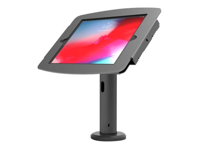 Compulocks iPad 10.2\" Space Enclosure Tilting Stand 8\" - Low-Rise - mounting kit (enclosure, pole stand) - for tablet - lockable - high-grade aluminium - black - screen size: 10.2\" - for Apple 10.2-inch iPad (7th generation, 8th generation, 9th generation)