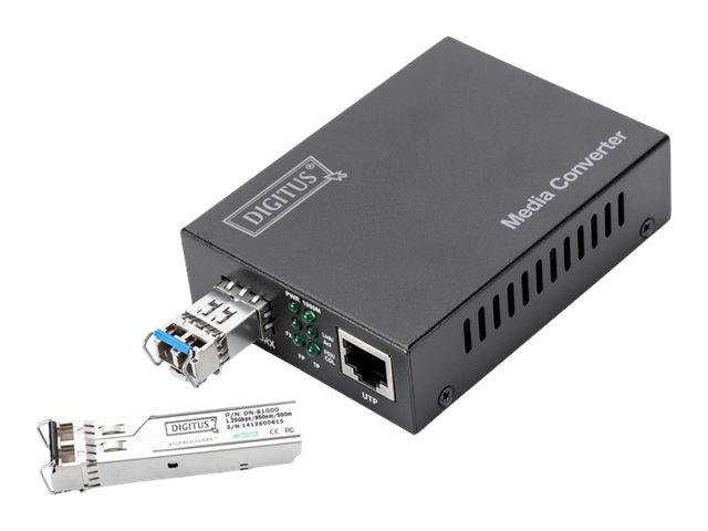 10 Gigabit Media Converter SFP supports 1 - 10G open slot