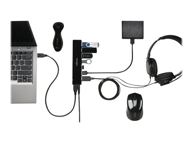 Kensington UH7000C - Hub - 7 x SuperSpeed USB 3.0 - desktop