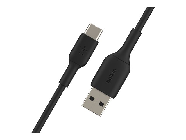 Belkin BoostCharge - USB cable - 24 pin USB-C (M) to USB (M) - 3 m - black