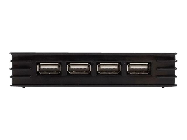 7 Port Black USB 2.0 Hub UK plug