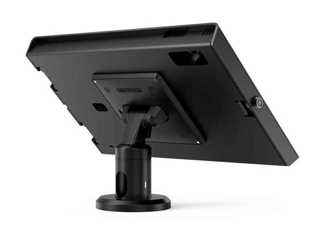 Compulocks Apex - Mounting kit (enclosure, pole stand) - for tablet - tilting, 4\" - lockable - metal frame - black - for Apple iPad A16 Wi-Fi, A16 Wi-Fi + Cellular