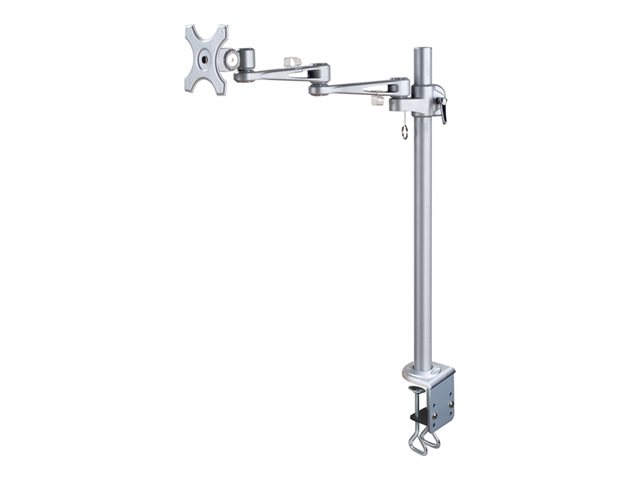 Neomounts FPMA-D935POLE70 - Mounting kit - full-motion - for LCD display - silver - screen size: 10\"-30\" - clamp mountable, desk-mountable