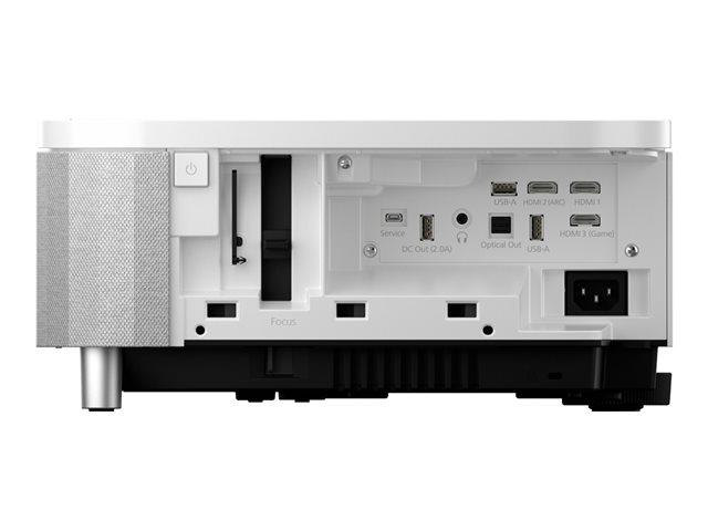 Epson EH-LS800W - 3LCD projector - 4000 lumens (white) - 4000 lumens (colour) - 3840 x 2160 (3 x 1920 x 1080) - 16:9 - 4K - ultra short-throw fixed lens - 802.11ac wireless - black / white - Android TV