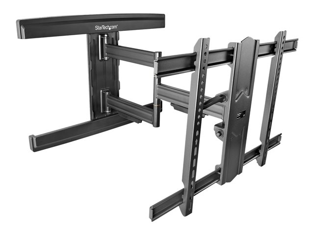 StarTech.com TV Wall Mount for up to 80 inch (110lb) VESA Mount Displays, Low Profile Full Motion Universal TV Wall Mount Bracket, Heavy Duty Adjustable Tilt/Swivel Articulating Arm - Cable Management - Bracket - full-motion adjustable arm - for TV - steel - screen size: 37\"-80\" - mounting interface: VESA - wall-mountable
