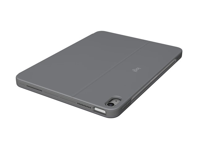Logitech Combo Touch - Keyboard and folio case - with trackpad - backlit - Apple Smart connector - AZERTY - French - oxford grey - for Apple 13-inch iPad Air (M2)
