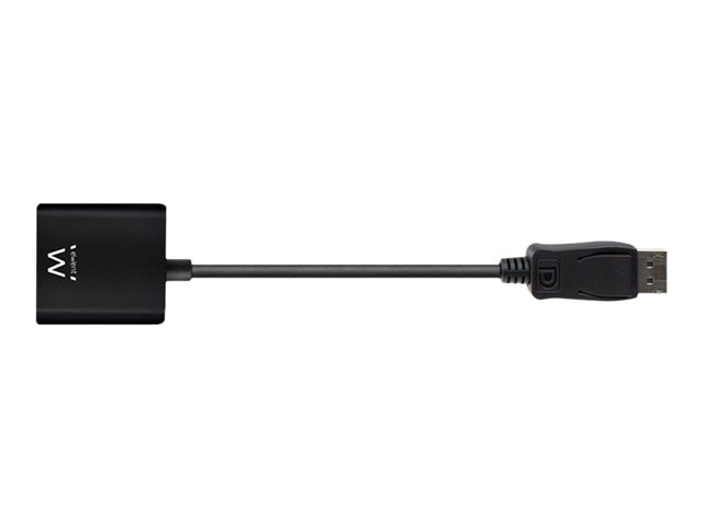 Ewent EW9846 - Videoadapter - dubbele verbinding - DisplayPort (M) naar DVI-I (V) - DisplayPort 1.1 - 15 cm - gevormd, ondersteuning 1920p - zwart