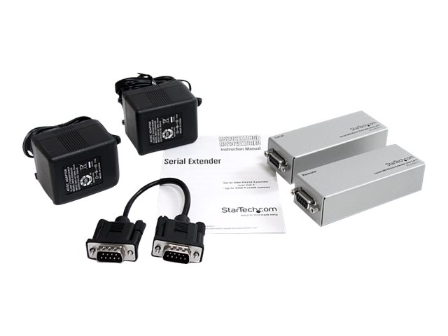 StarTech.com Serial DB9 RS232 Extender over Cat 5 - Up to 3300 ft (1000 meters) - Serial port extender - over CAT 5 - up to 1 km