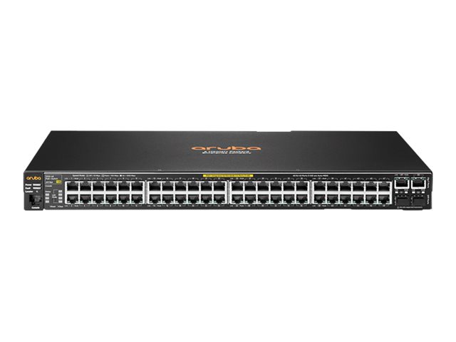 HPE Aruba 2530-48-PoE+ - Switch - Managed - 48 x 10/100 + 2 x combo Gigabit SFP + 2 x 10/100/1000 - desktop, rack-mountable, wall-mountable - PoE+