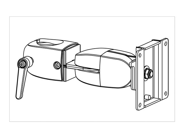 Ergotron - Mounting component (clamping double pivot) - for LCD display - black - screen size: up to 30\" - for Flat Panel Monitor ARMS DS100 Series